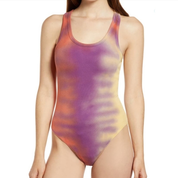 Agolde Ribbed Tank Bodysuit - Picture 2 of 10